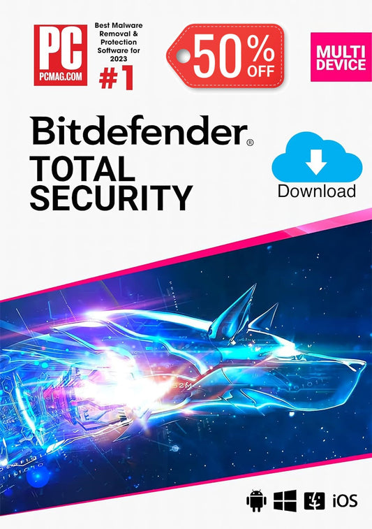 Total Security for WINDOWS, MAC, iOS and ANDROID 5 Devices 3 Years